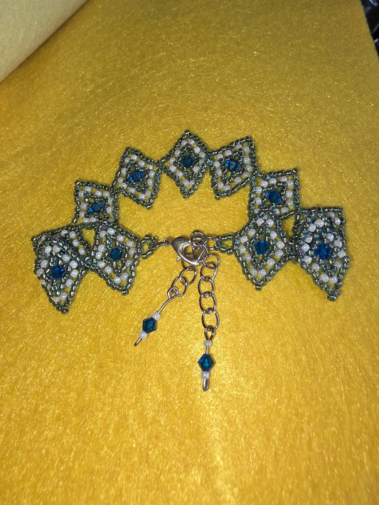 Blue crystal bracelet