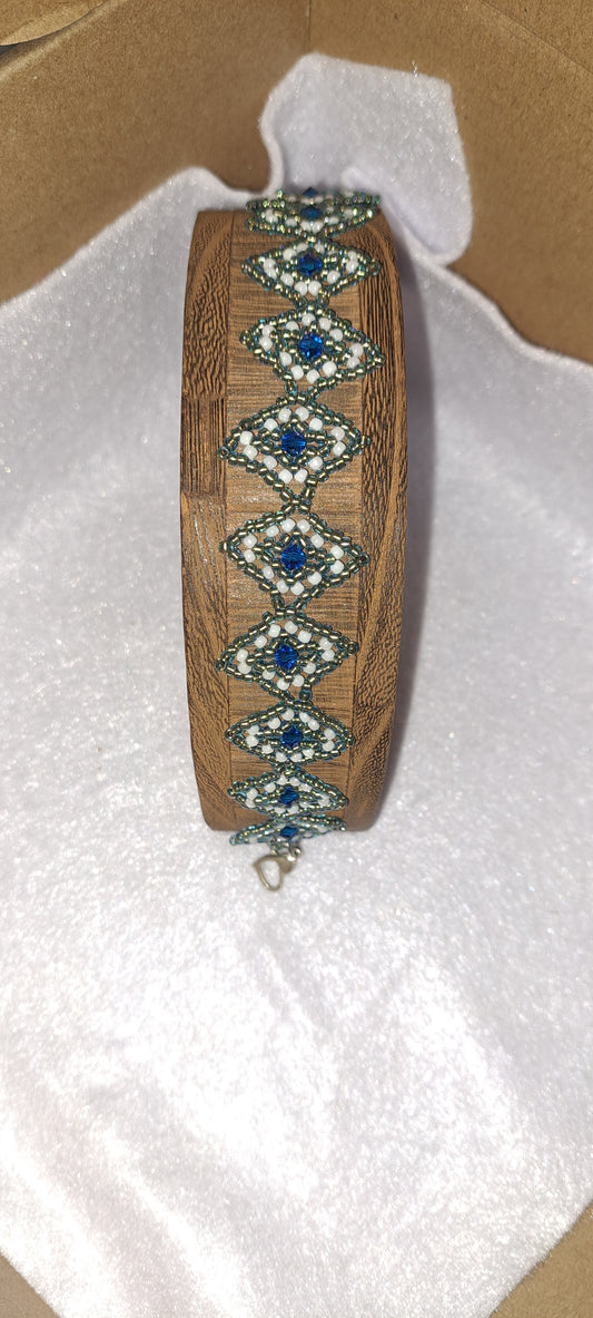 Blue crystal bracelet